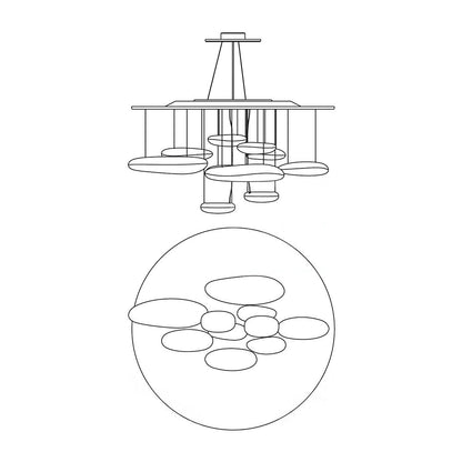 Mercury Flush mount light Ceiling Lamp