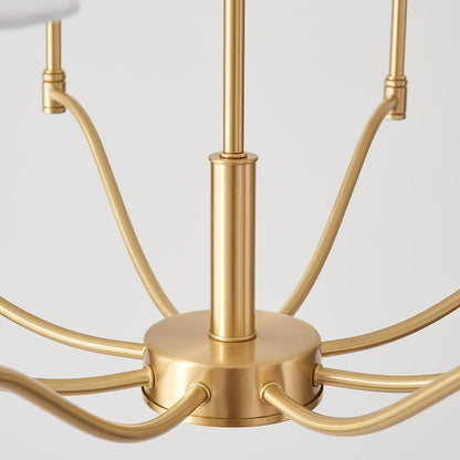 Meridian Mid Century Brass Pendant light Chandelier