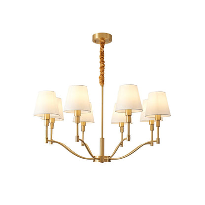 Meridian Mid Century Brass Pendant light Chandelier