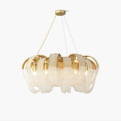 Mesh Crystal Crown Chandelier