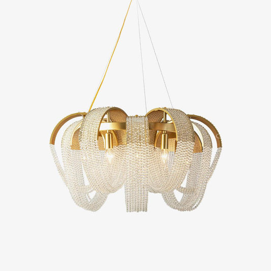 Mesh Crystal Crown Chandelier