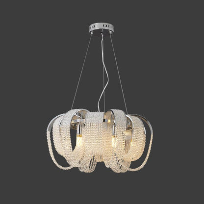 Mesh Crystal Crown Chandelier