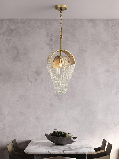 Mesh Crystal Crown Chandelier