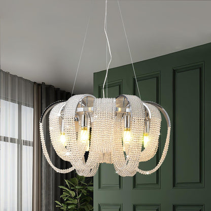 Mesh Crystal Crown Chandelier