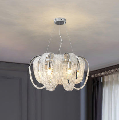 Mesh Crystal Crown Chandelier