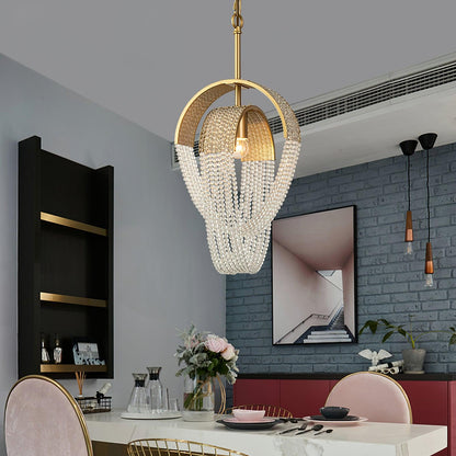 Mesh Crystal Crown Chandelier