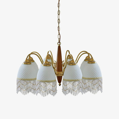 Mesh Tassel Glass Electrolier Chandelier