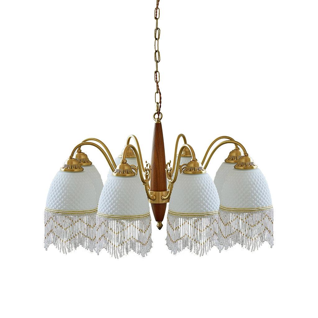 Mesh Tassel Glass Electrolier Chandelier