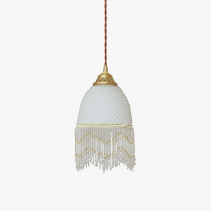 Mesh Tassel Glass Houselight Pendant Light