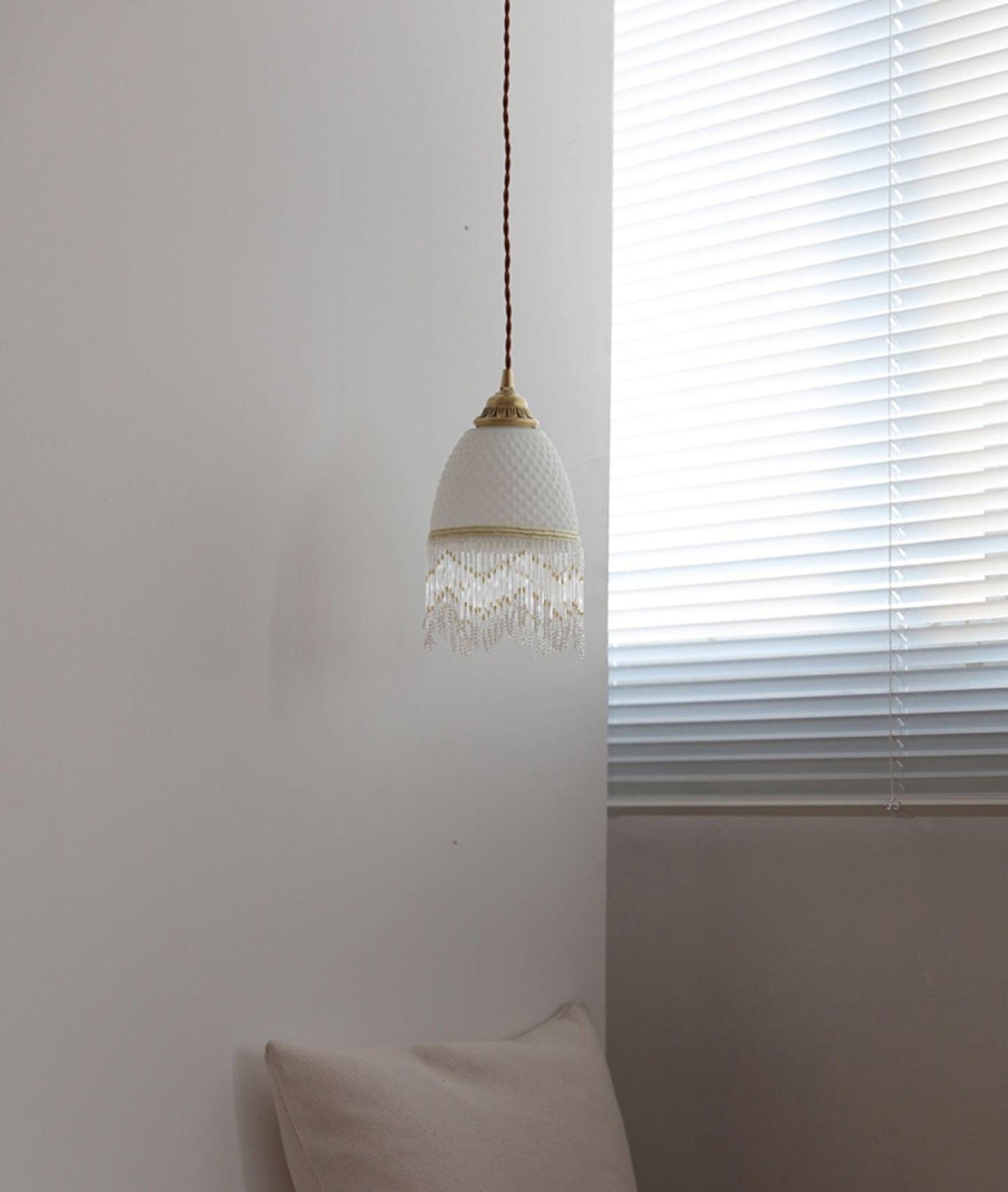 Mesh Tassel Glass Houselight Pendant Light