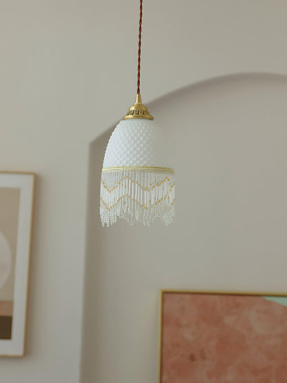 Mesh Tassel Glass Houselight Pendant Light