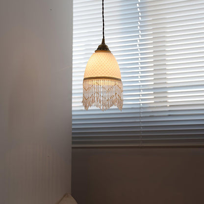 Mesh Tassel Glass Houselight Pendant Light