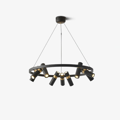 Black Mutil Pipe Chandelier