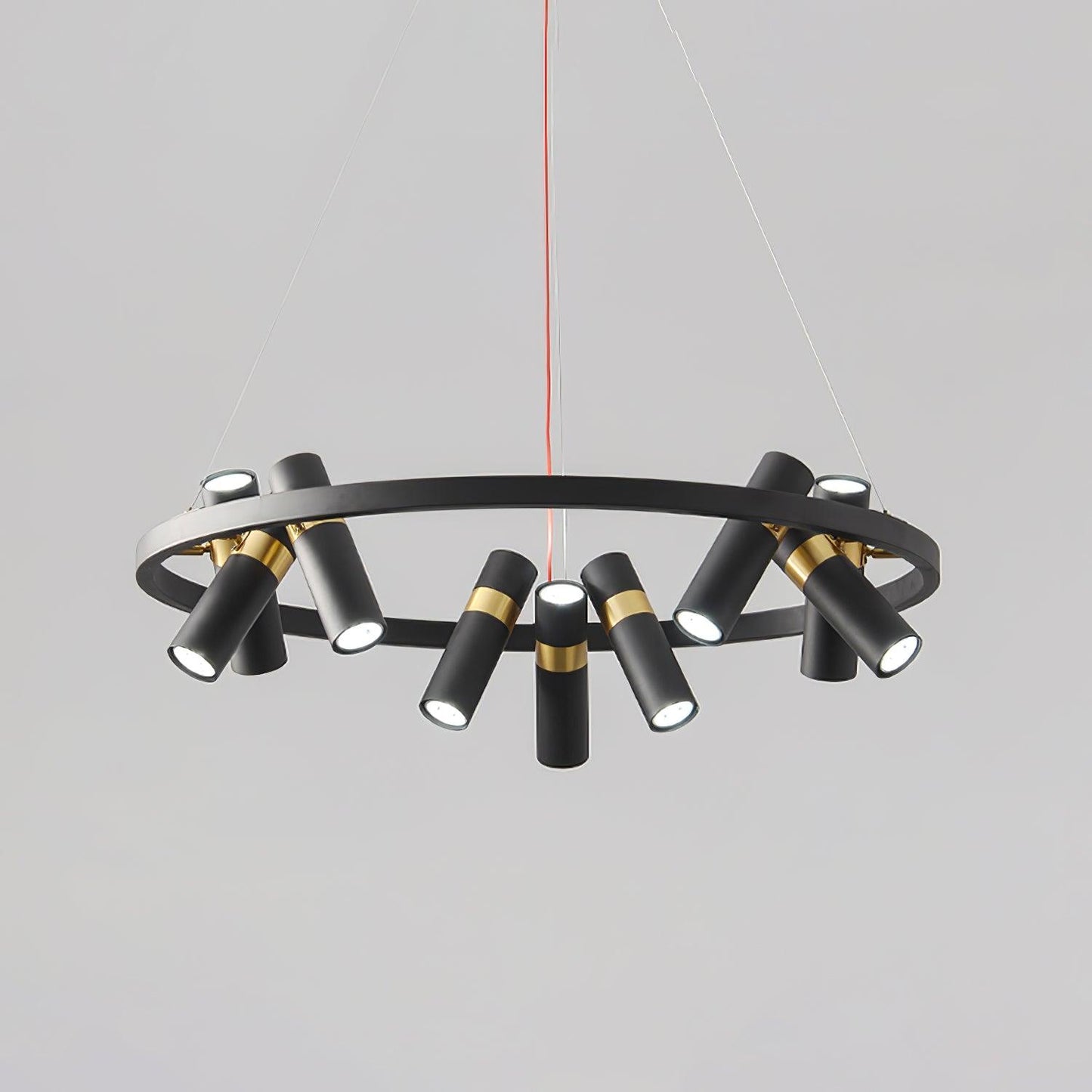 Black Mutil Pipe Chandelier