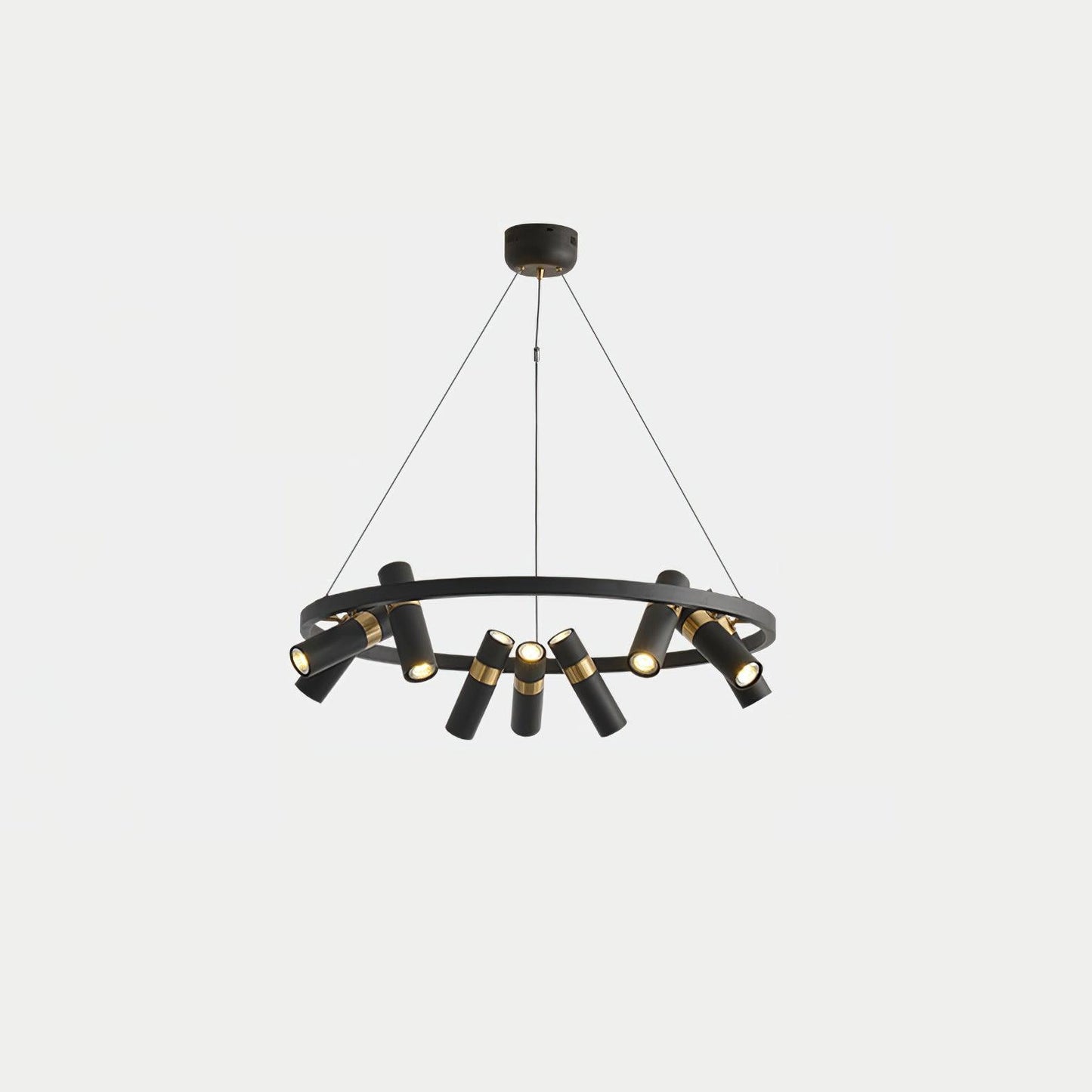 Black Mutil Pipe Chandelier