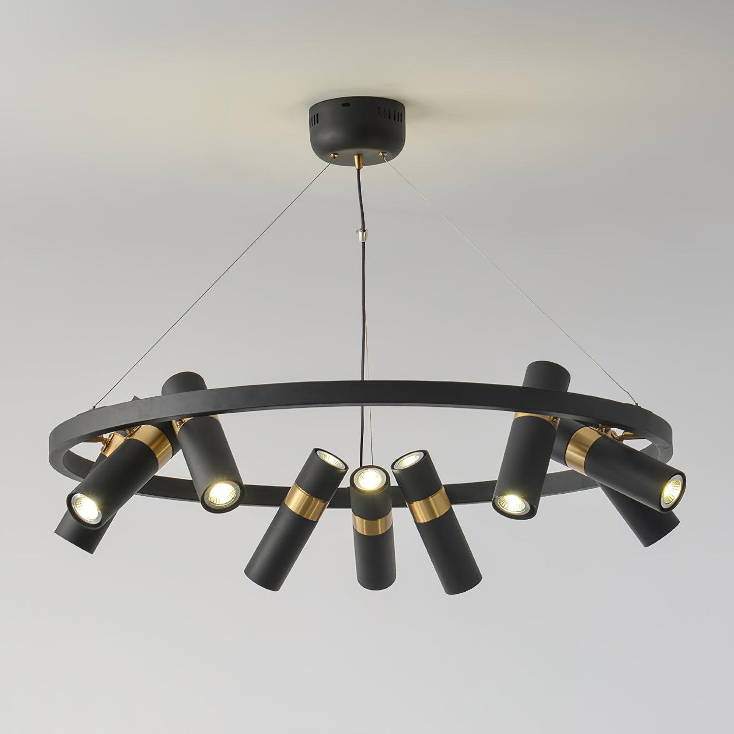 Black Mutil Pipe Chandelier