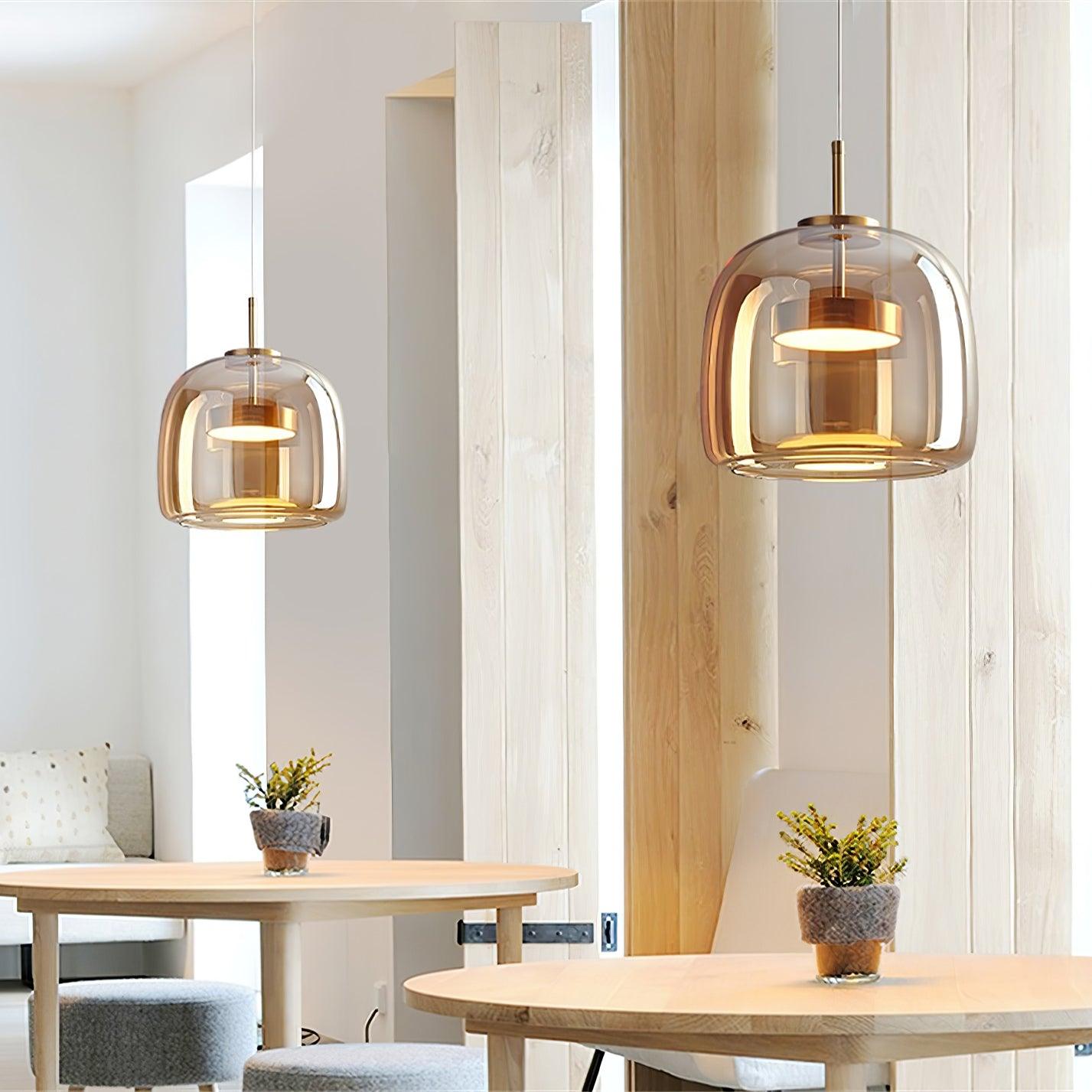 Metro Sphere Glass Hanging light Pendant Lamp