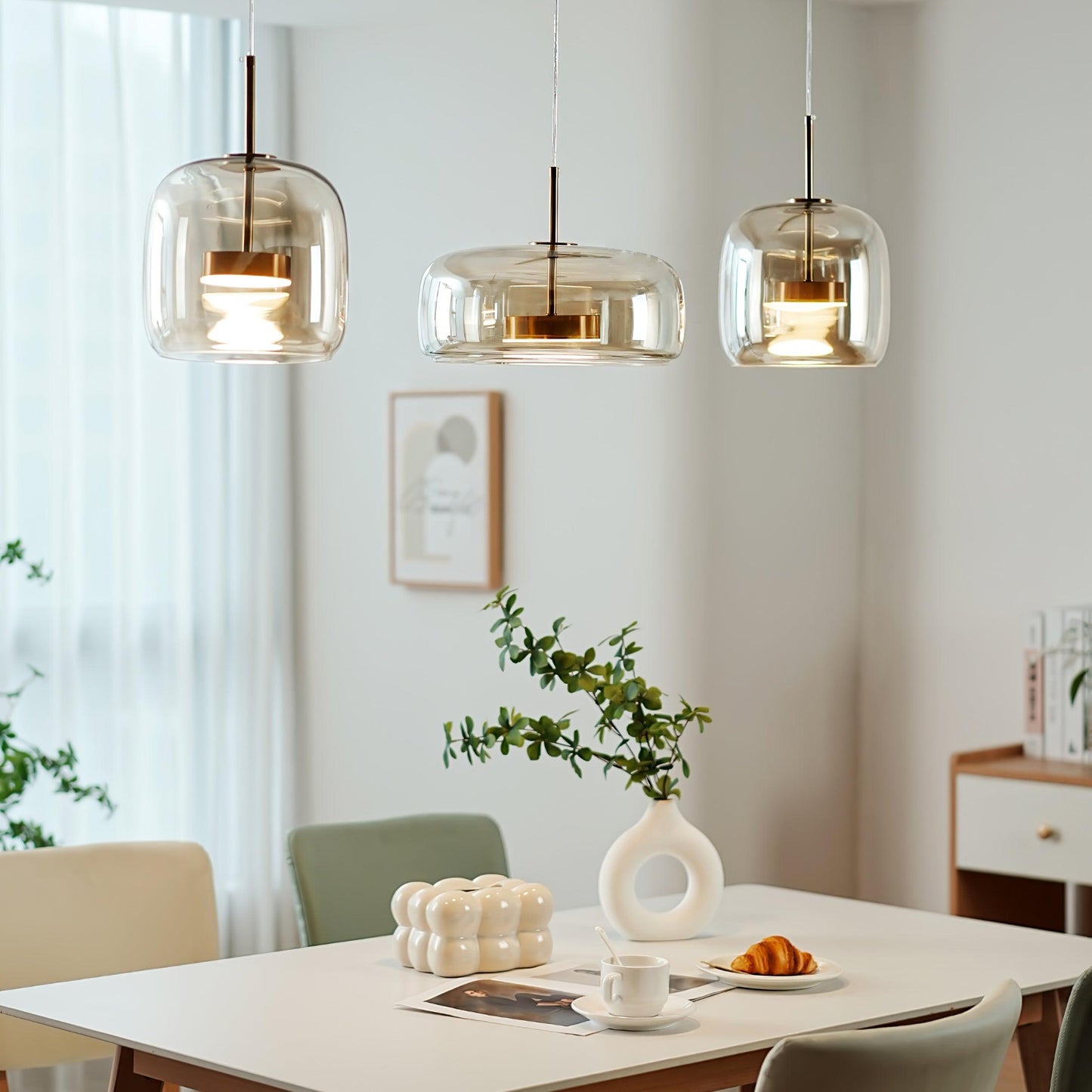 Metro Sphere Glass Hanging light Pendant Lamp