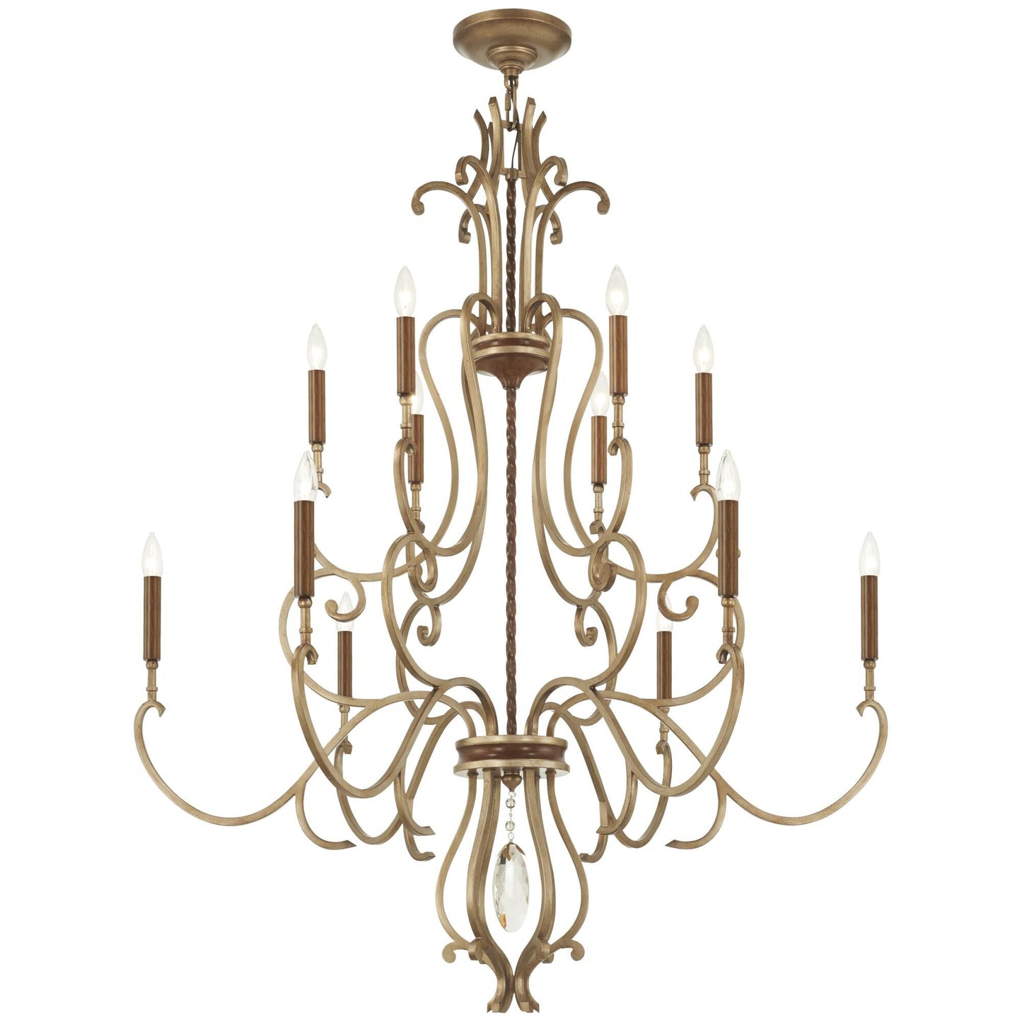 Metropolitan Lighting Magnolia Manor 42 Inch 12 Light Chandelier Cp730498