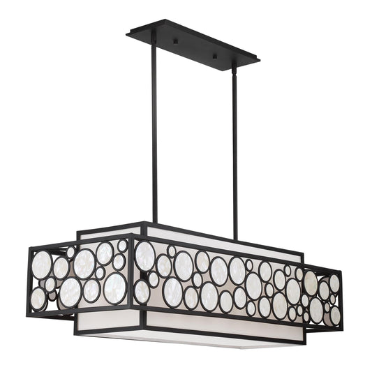 Metropolitan Lighting Mosaic 16 Inch 4 Light Linear Suspension Light Cp726281