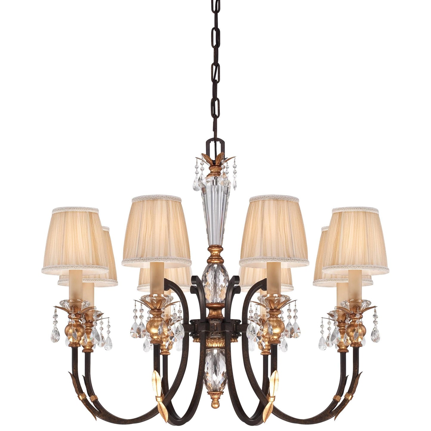 Metropolitan Lighting Bella Cristallo 35 Inch 8 Light Chandelier Cp158604