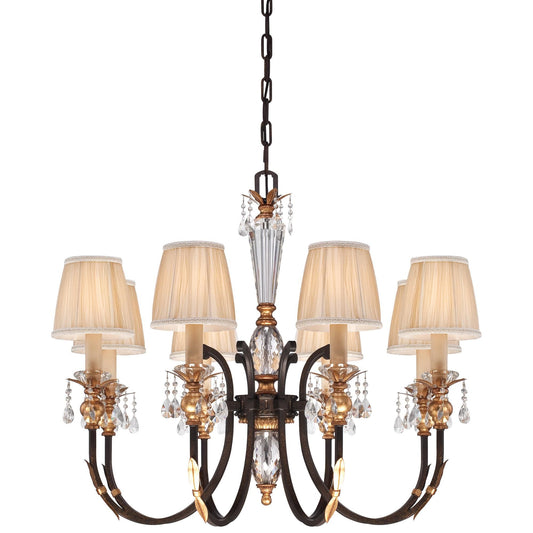 Metropolitan Lighting Bella Cristallo 35 Inch 8 Light Chandelier Cp158604