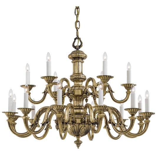 Metropolitan Lighting Cast Brass 38 Inch 18 Light Chandelier Cp158747