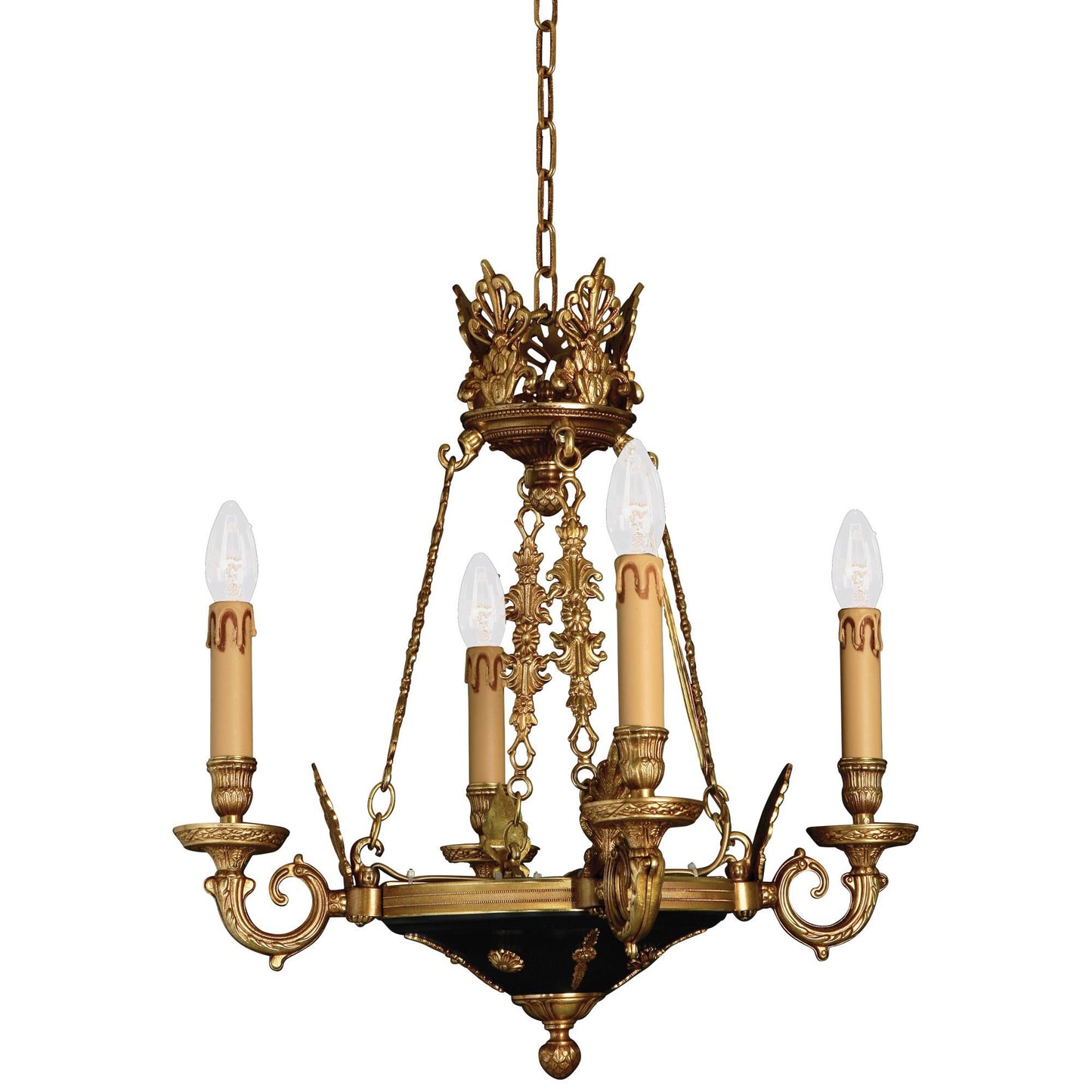 Metropolitan Lighting Vintage 19 Inch 4 Light Mini Chandelier Cp158866