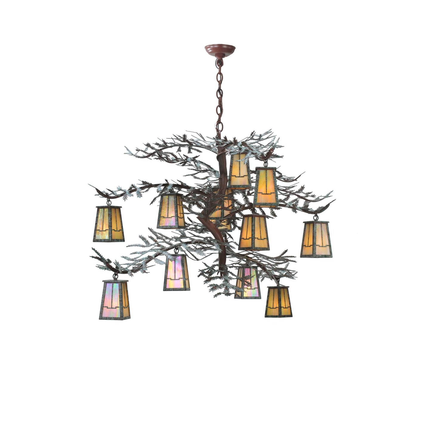 Meyda Lighting Pine Branch Valley View 52 Inch 12 Light Chandelier Cp10046