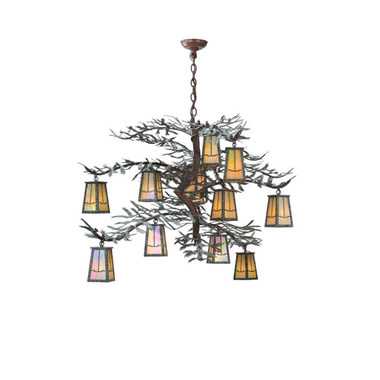 Meyda Lighting Pine Branch Valley View 52 Inch 12 Light Chandelier Cp10046