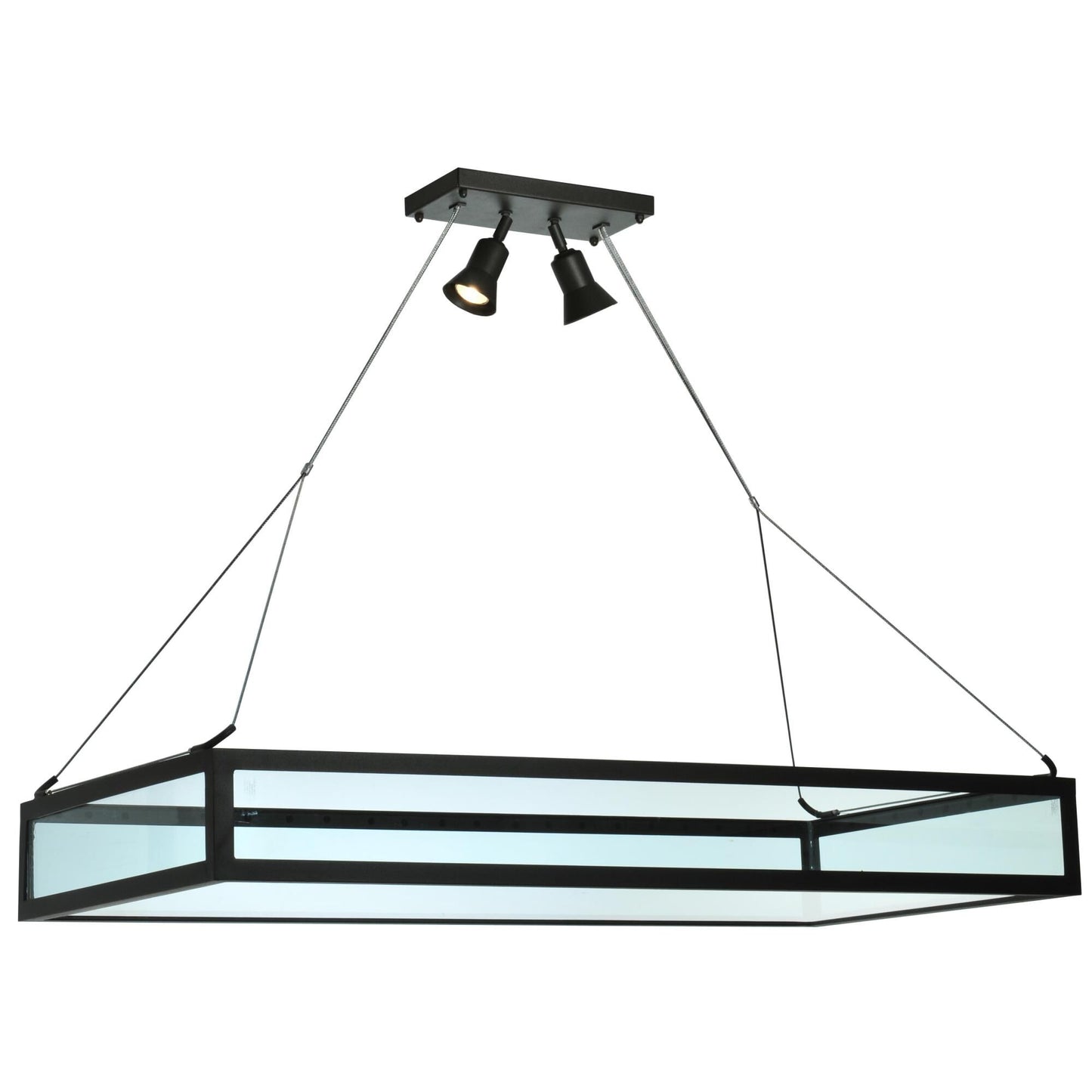 Meyda Lighting Glass Tray 49 Inch Large Pendant Cp10380