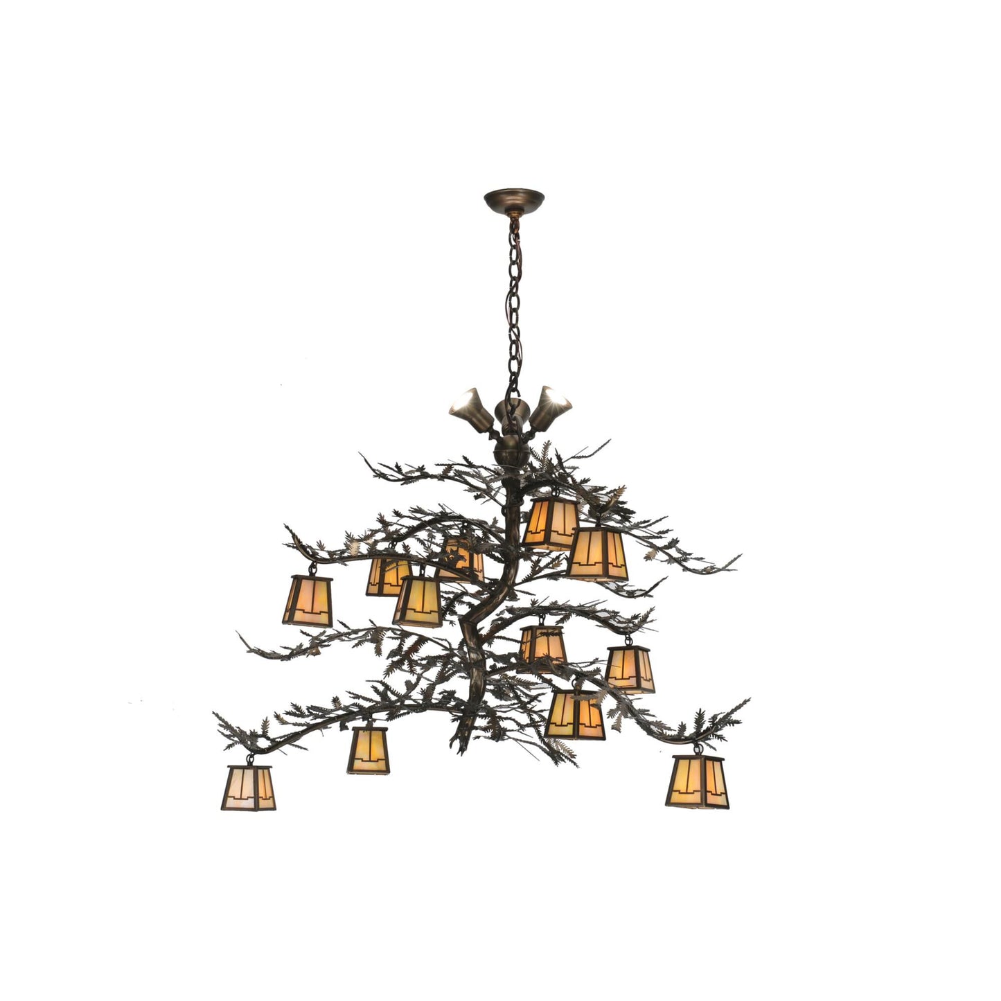 Meyda Lighting Pine Branch Valley View 52 Inch 3 Light Chandelier Cp10530