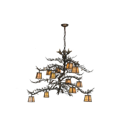 Meyda Lighting Pine Branch Valley View 52 Inch 3 Light Chandelier Cp10530