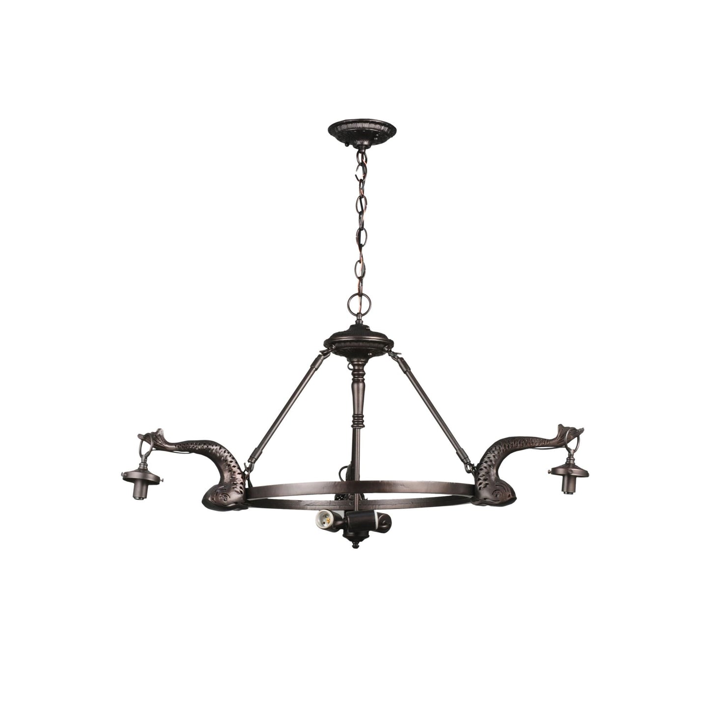 Meyda Lighting Leaping Trout 36 Inch 3 Light Chandelier Cp10713