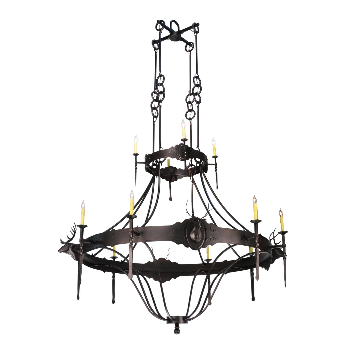 Meyda Lighting Stag 72 Inch 12 Light Chandelier Cp11418