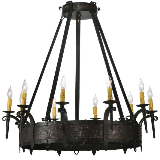 Meyda Lighting Costello 35 Inch 10 Light Chandelier Cp11548