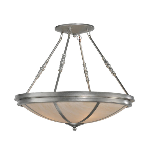 Meyda Lighting Commerce 31 Inch 4 Light Semi Flush Mount Cp12364