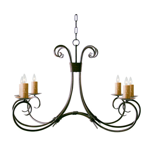 Meyda Lighting Elon 36 Inch 3 Light Mini Chandelier Cp745711