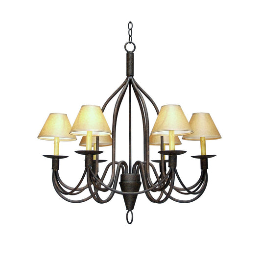 Meyda Lighting Bell 34 Inch 3 Light Chandelier Cp744208