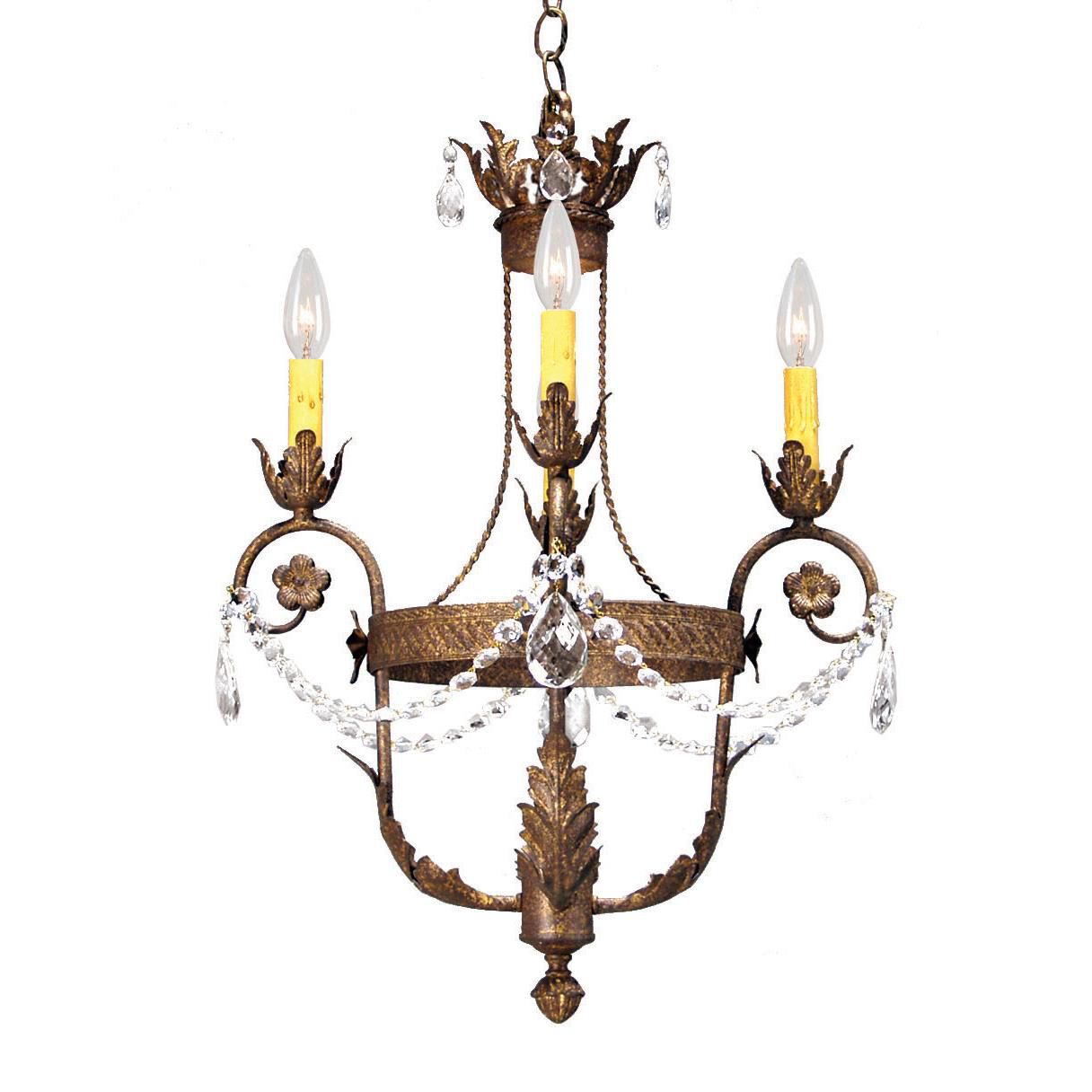 Meyda Lighting Antonia 18 Inch 3 Light Mini Chandelier Cp745710