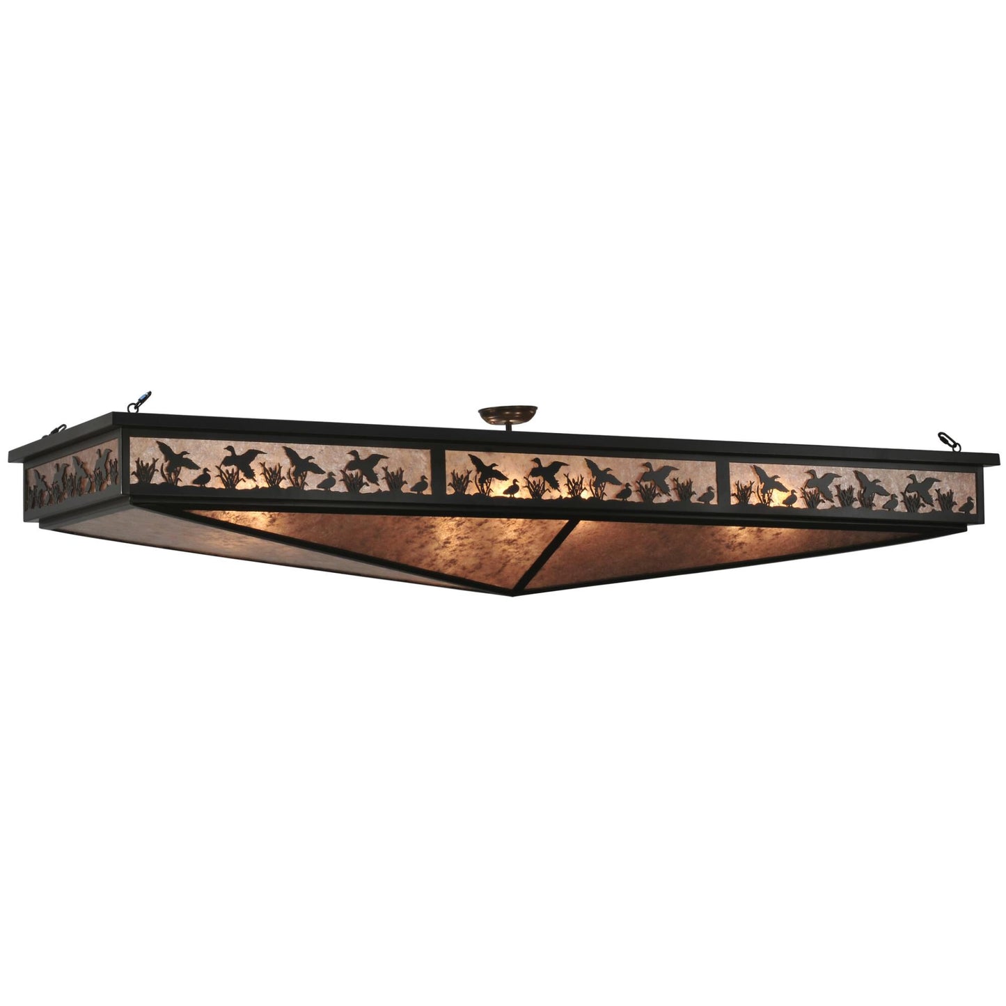 Meyda Lighting Ducks In Flight 80 Inch 8 Light Semi Flush Mount Cp12613