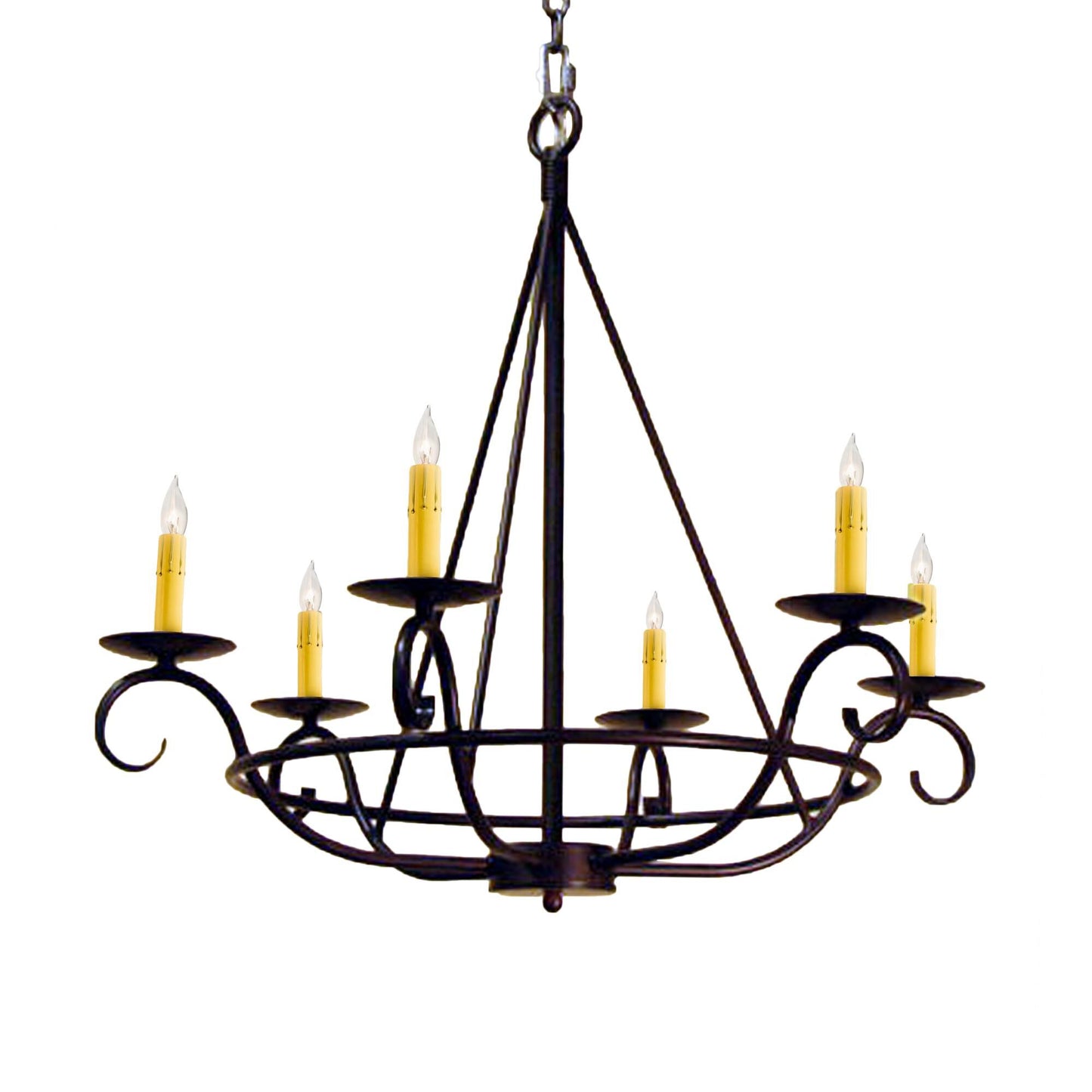 Meyda Lighting Estrella 24 Inch 6 Light Mini Chandelier Cp747324