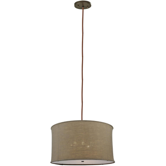 Meyda Lighting Cilindro Burlap 36 Inch Large Pendant Cp12728