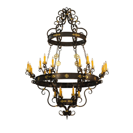 Meyda Lighting Santino 72 Inch 24 Light Chandelier Cp12810