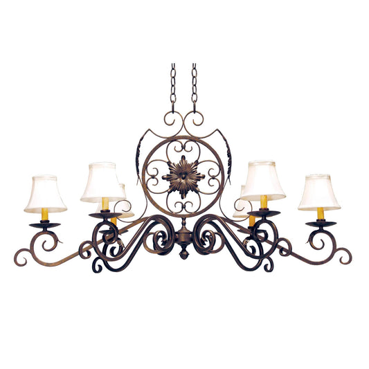 Meyda Lighting Christabel 15 Inch 6 Light Mini Chandelier Cp747326