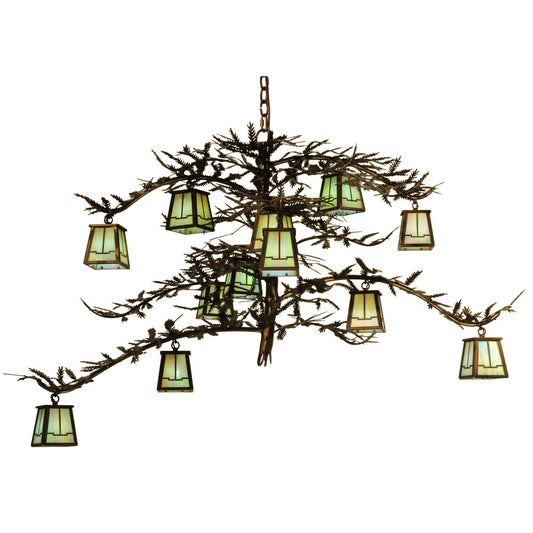 Meyda Lighting Pine Branch Valley View 50 Inch 12 Light Chandelier Cp13316