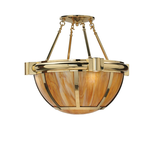 Meyda Lighting Auburn 33 Inch 1 Light Semi Flush Mount Cp13426