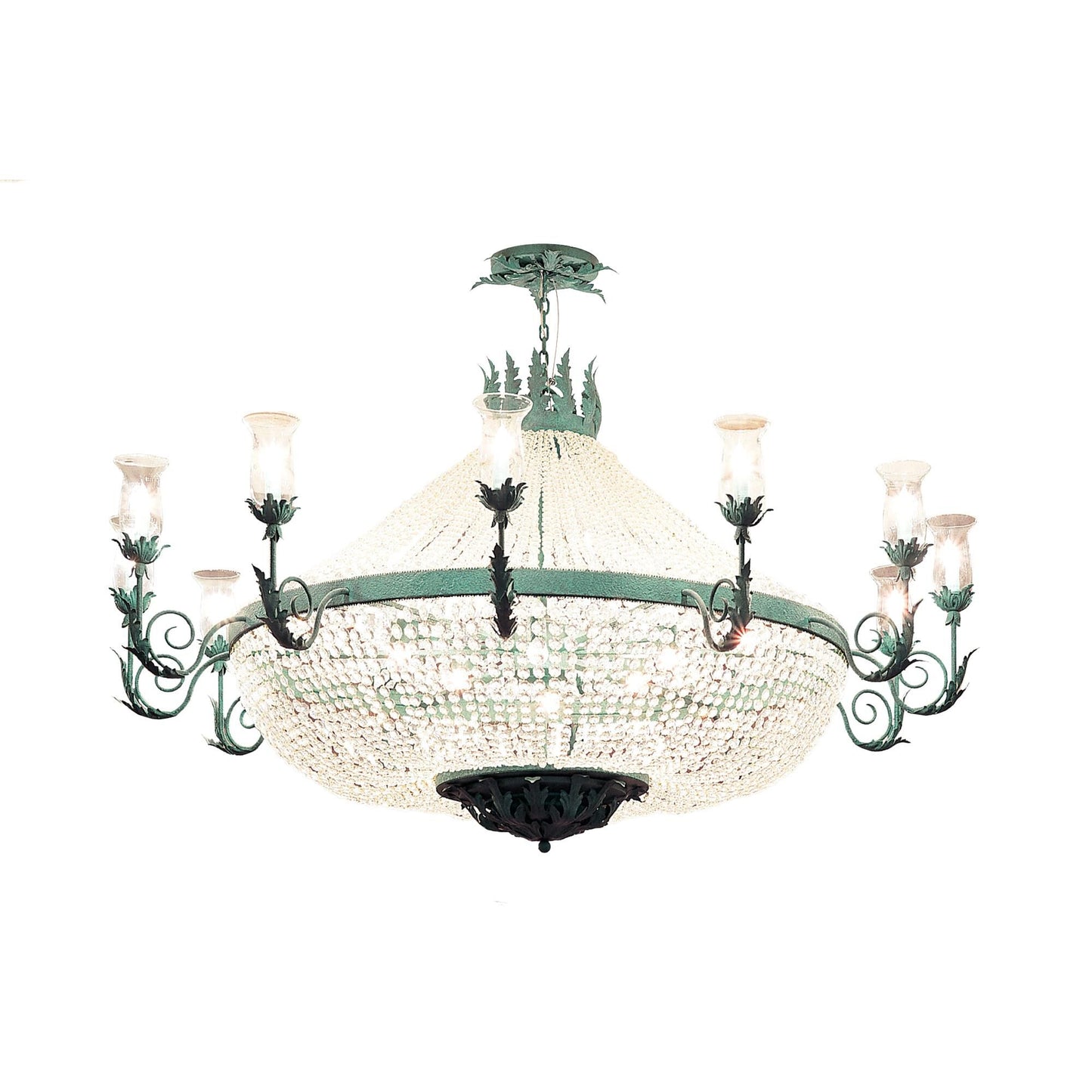 Meyda Lighting 84 Inch 30 Light Semi Flush Mount Cp247984