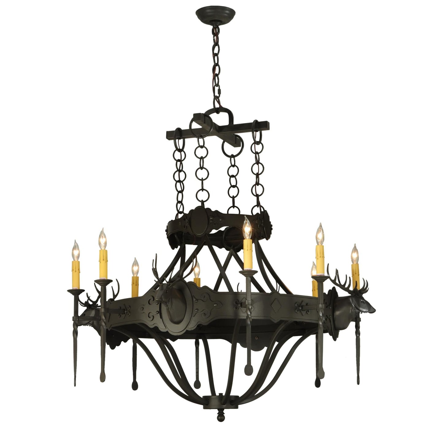 Meyda Lighting Stag 40 Inch 8 Light Chandelier Cp13625