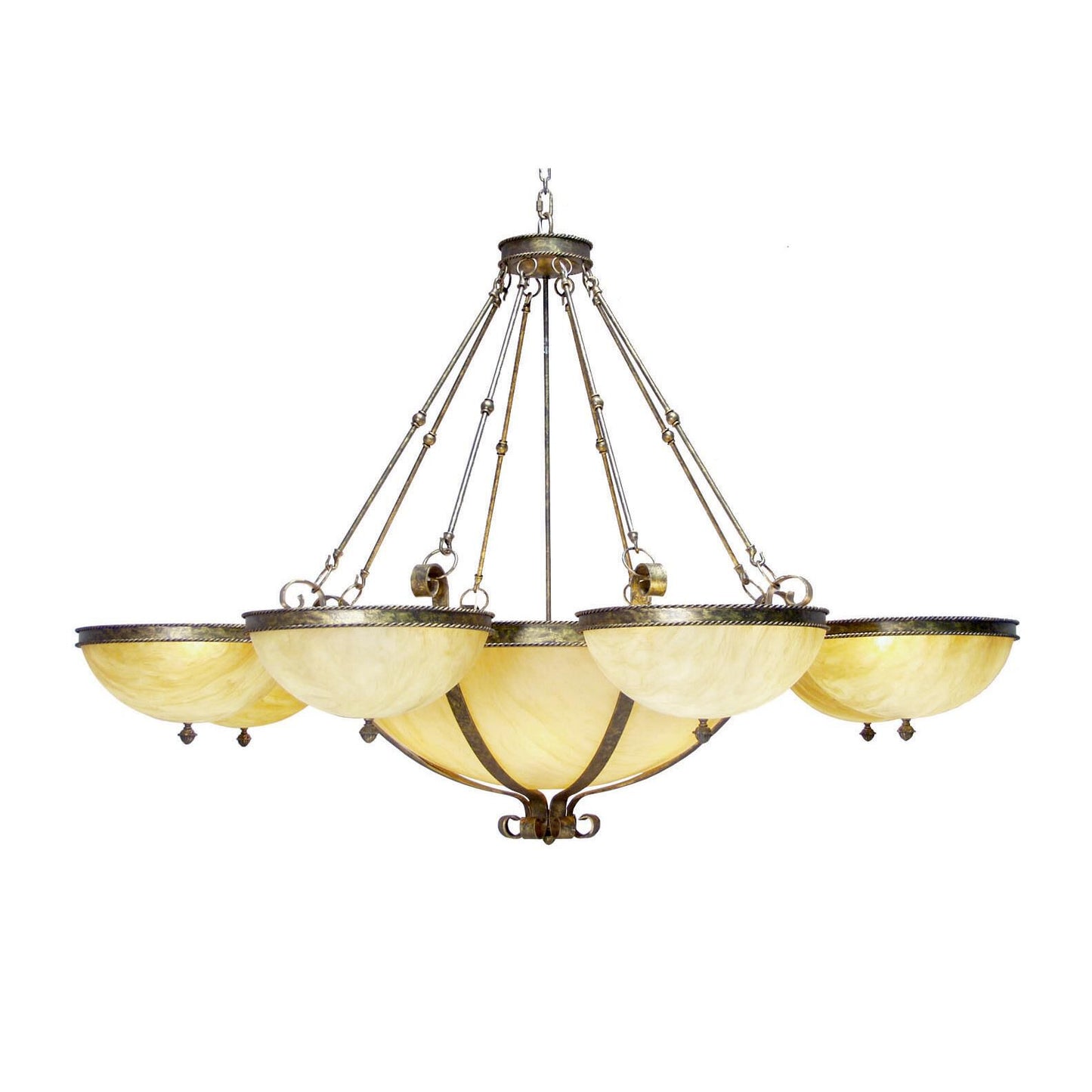 Meyda Lighting Alonzo 84 Inch 6 Light Chandelier Cp744448